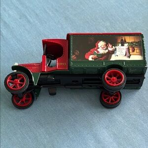 Festive Red and Green Santa Truck Toy